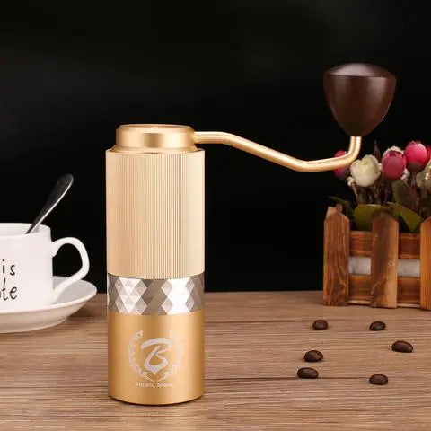 Barista Space Premium Coffee Hand Grinder with adjustable burr grinder for manual coffee brewing