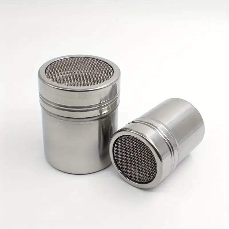 Crop Stainless Steel Chocolate Powder Shaker 400ml