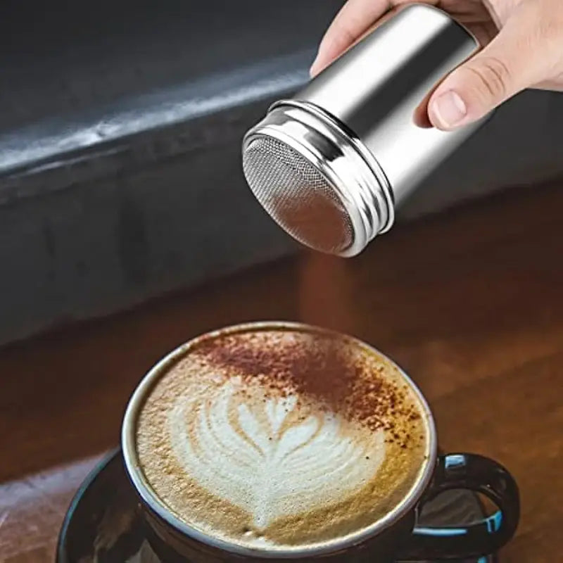 Crop Stainless Steel Chocolate Powder Shaker 400ml