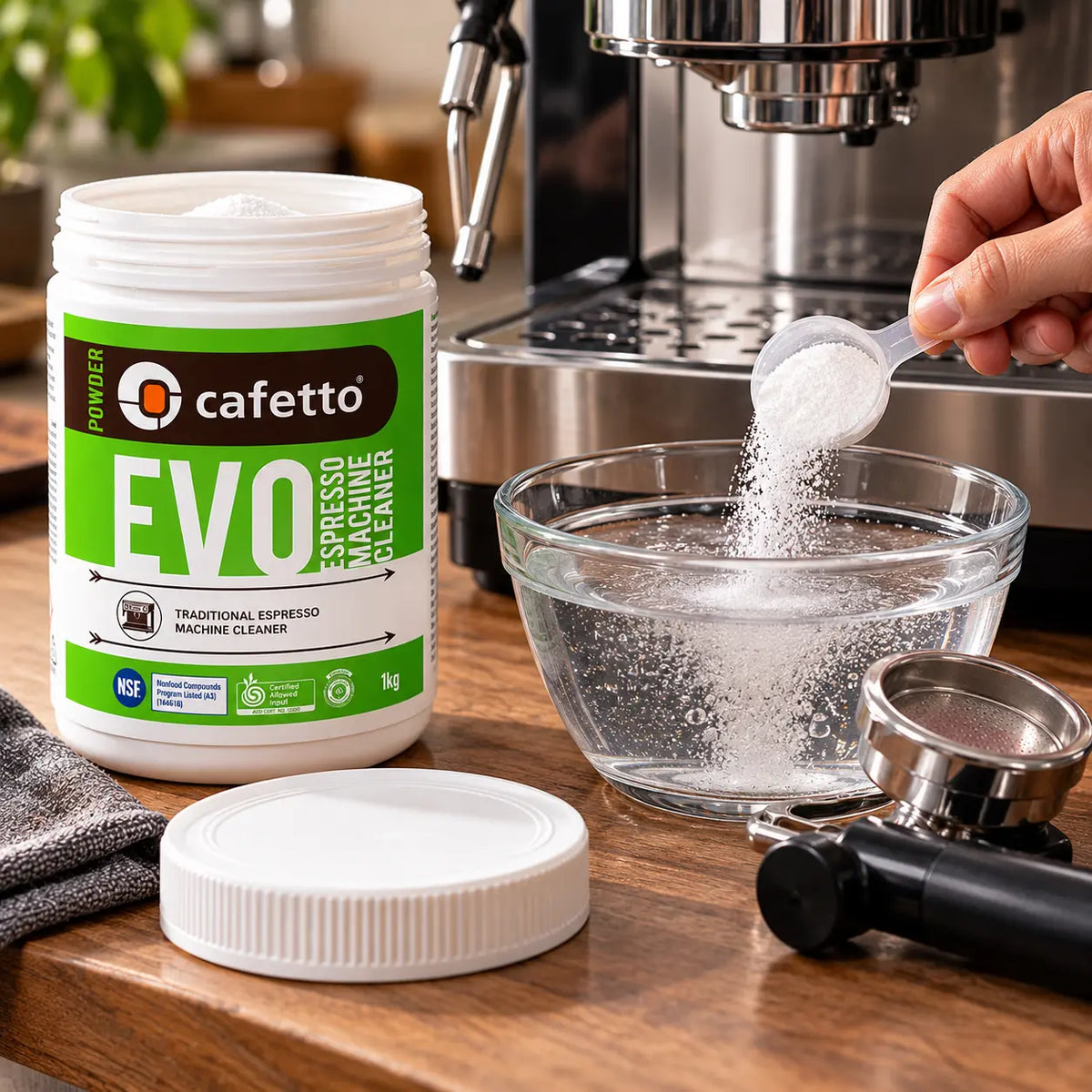 Cafetto EVO Organic Espresso Machine Cleaner, 500 g