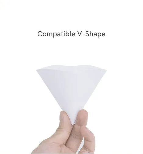 Timemore V shape paper filter size 02 natural wooden fiber 100 sheets pack