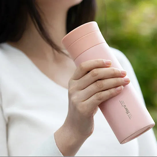ZeroHero Qingke 316ml Travel Coffee Mug Pink stainless steel portable