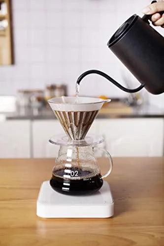 Timemore Crystal Eye 02 Dripper in Transparent White PCTG 3 layer extraction for 2 - 4 cups