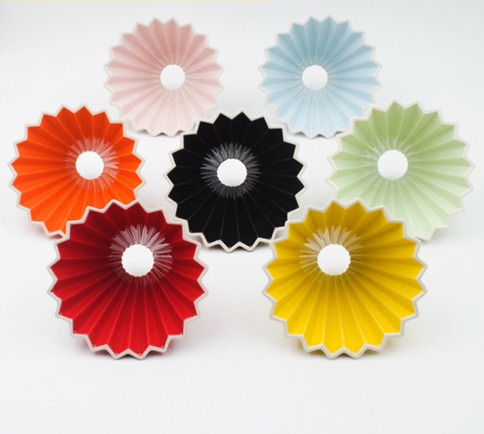 Crop 01 V60 Ceramic coffee Dripper - With Wooden Base