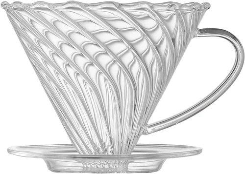 Crop Borosilicate Glass Coffee Dripper, Model: 02