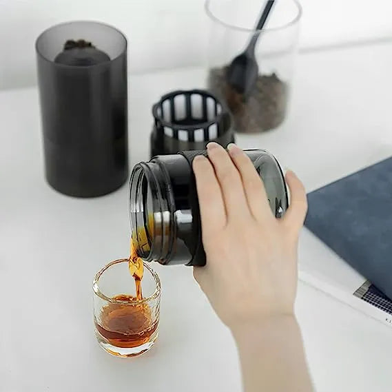 Timemore 123 Go Titanium electric grinder 60g 3 in 1 with glass jar dripper and carry bag black