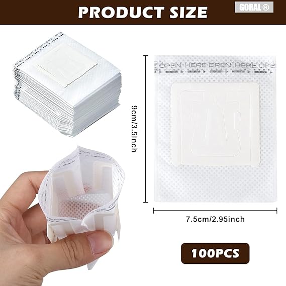 Crop Coffee Filter Bags Portable Hanging Ear Style 50Pcs