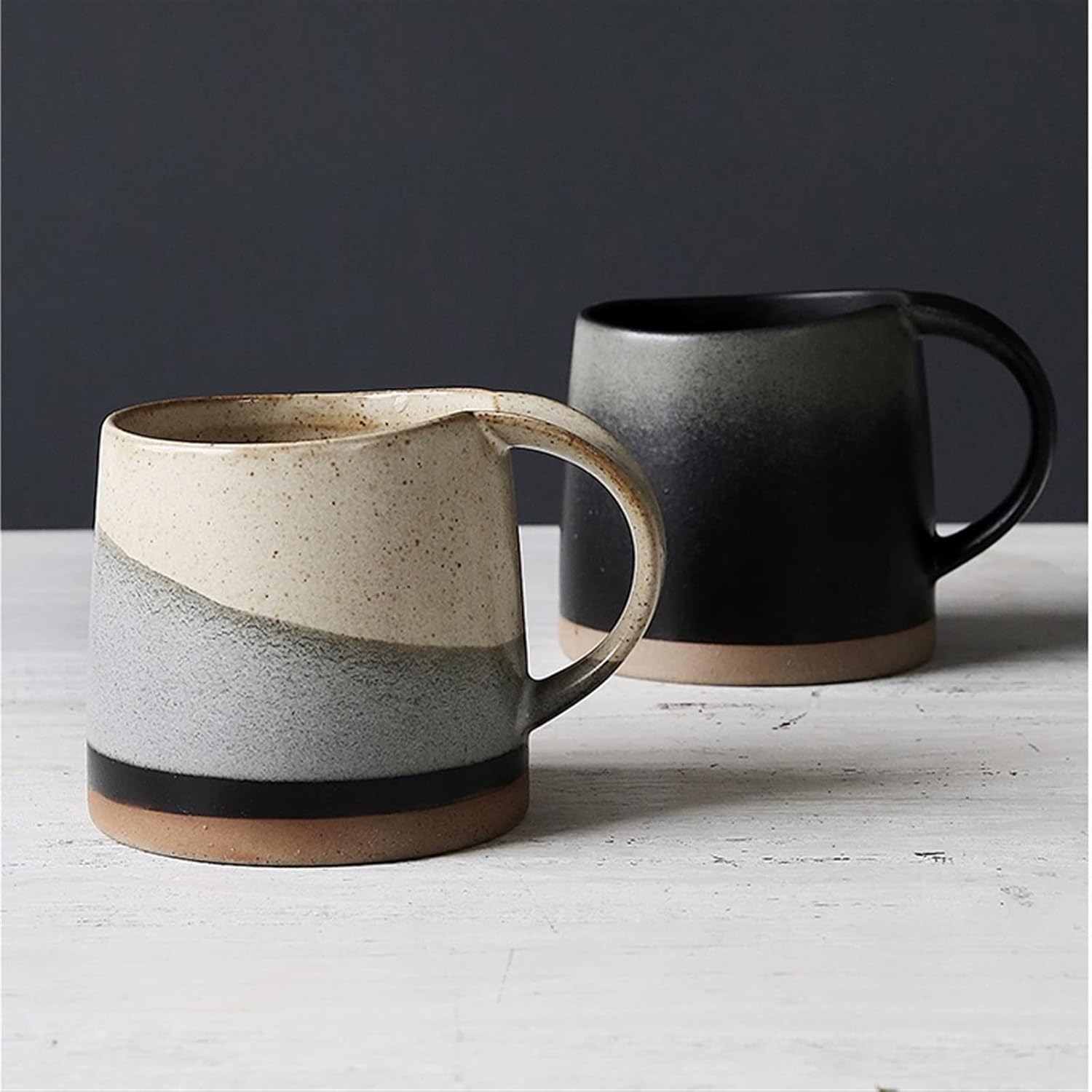 Crop 350ml Ceramic Coffee Cup Day & Night