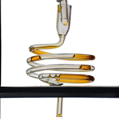 Crop Ice Cold Drip Borosilicate Glass