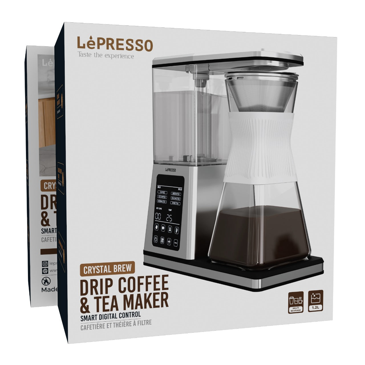 LePresso Crystal Brew Drip Coffee & Tea Maker