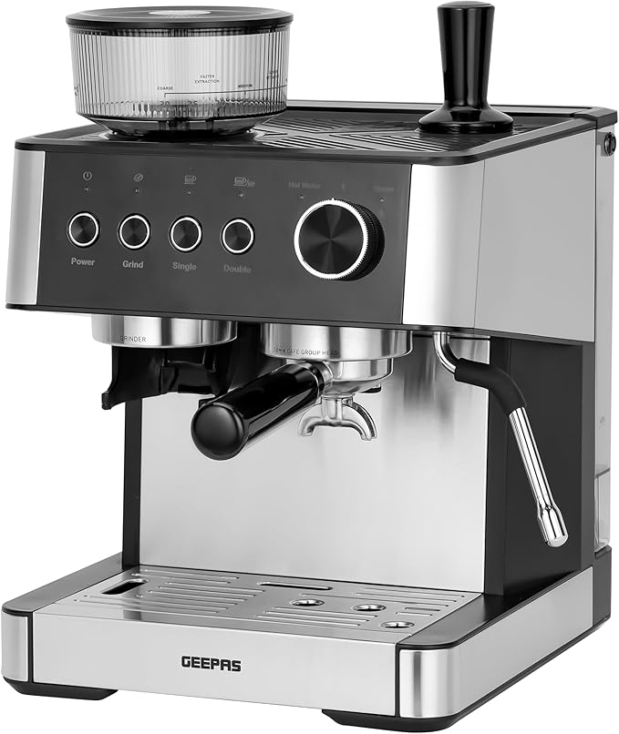 Geepas Espresso Coffee Machine 20 Bar Pressure