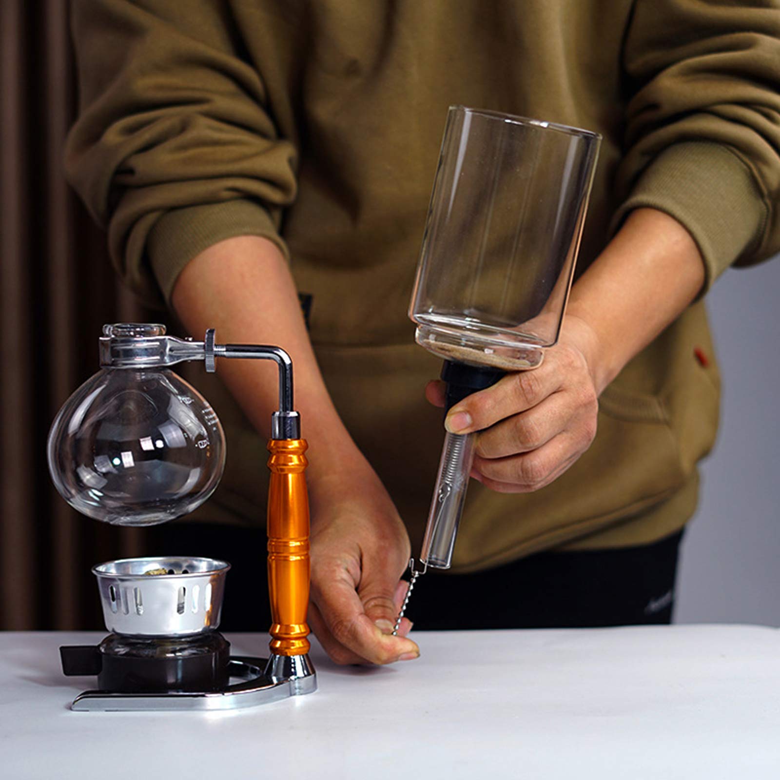 Crop Japanese Style Syphon Coffee Maker,3 Cups