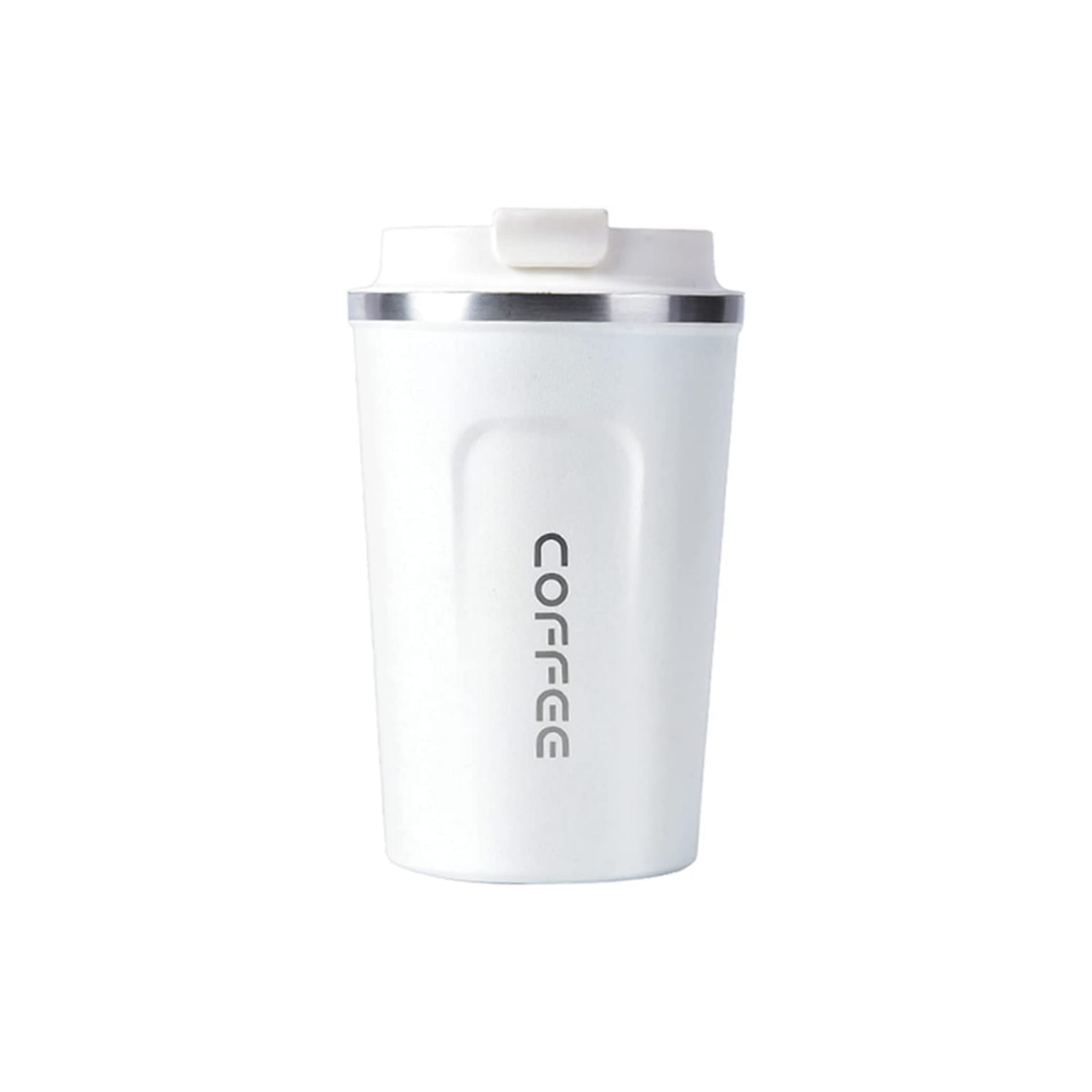 Crop 380ml Stainless Steel Coffee Mug White