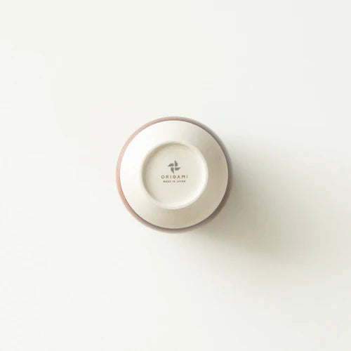 Origami 200ml Pinot Flavor Coffee Cup in Brown and White Japanese porcelain specialty coffee cup
