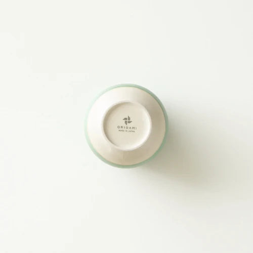 Origami 200ml Pinot Flavor Coffee Cup in Green and White Japanese porcelain specialty coffee cup