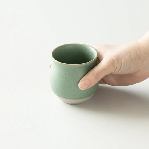 Origami 200ml Pinot Flavor Coffee Cup, Green and White