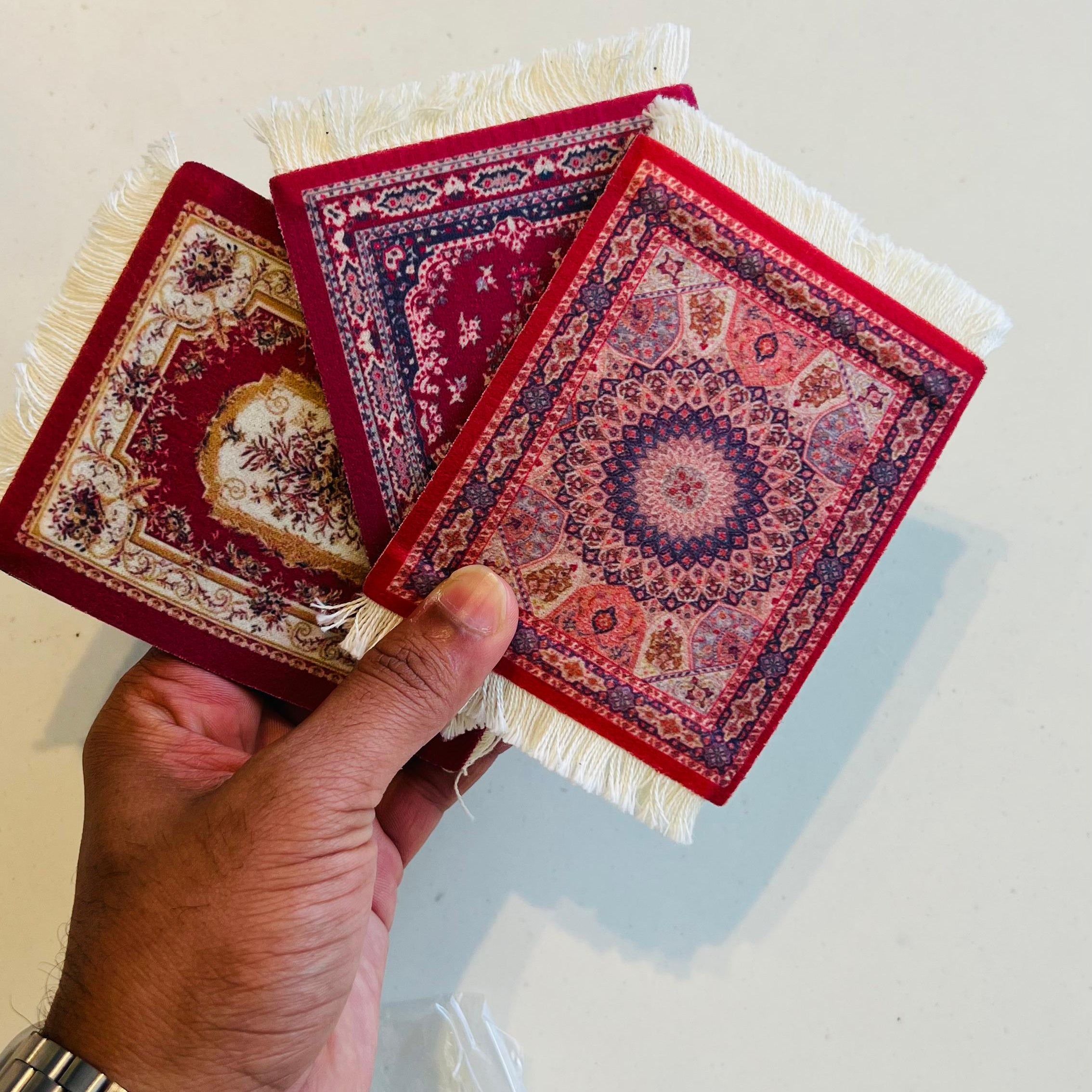 Crop 12X10X2mm Coffee Cloth Mat for cup