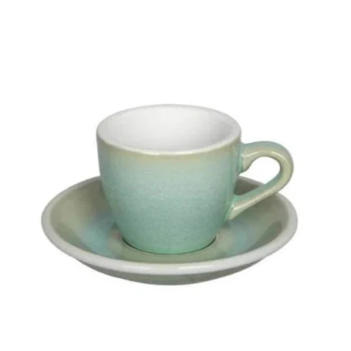 Crop 75ml Different Colors Ceramic Coffee Cup and Saucer For Espresso