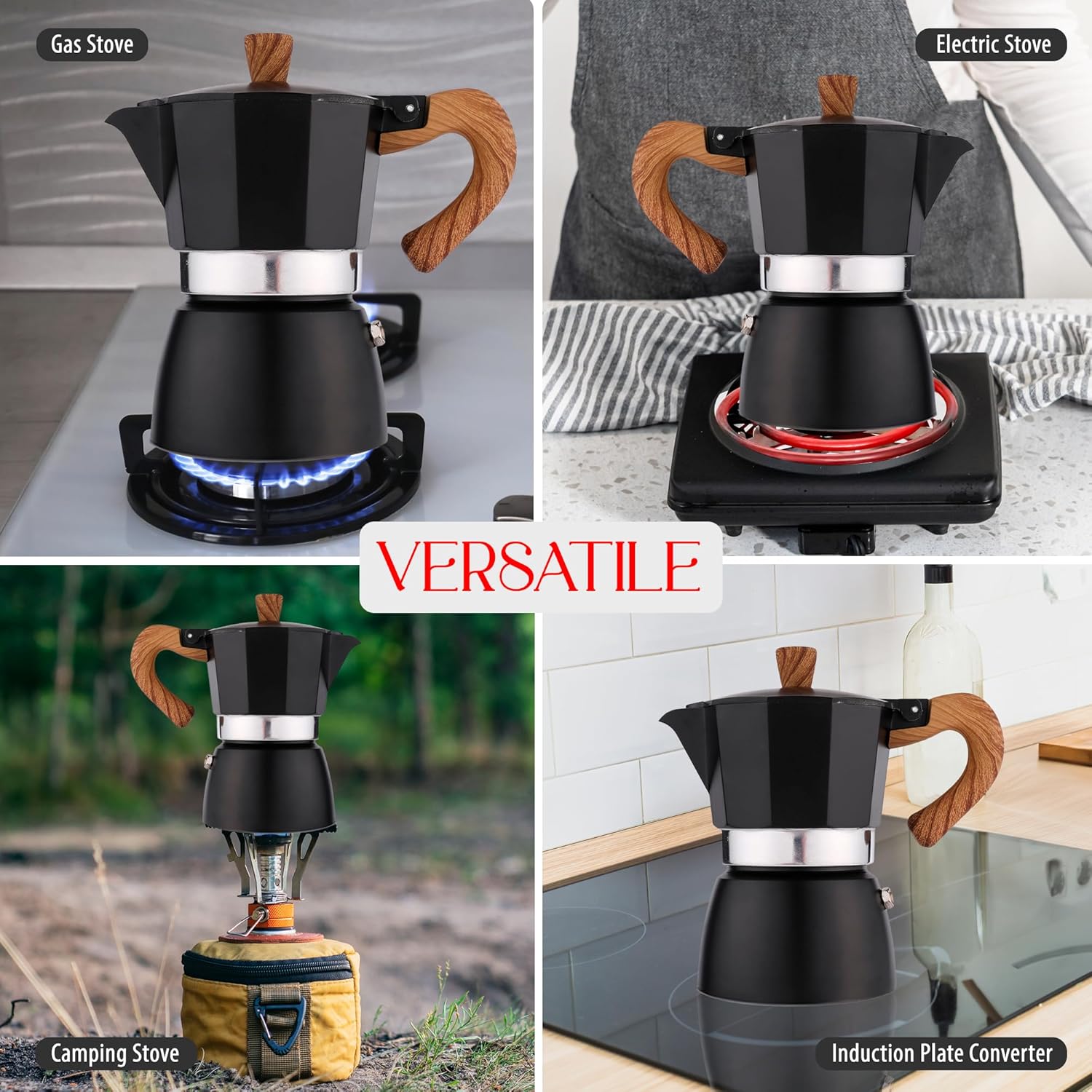 Crop Coffee Moka Pot Aluminum 600ml