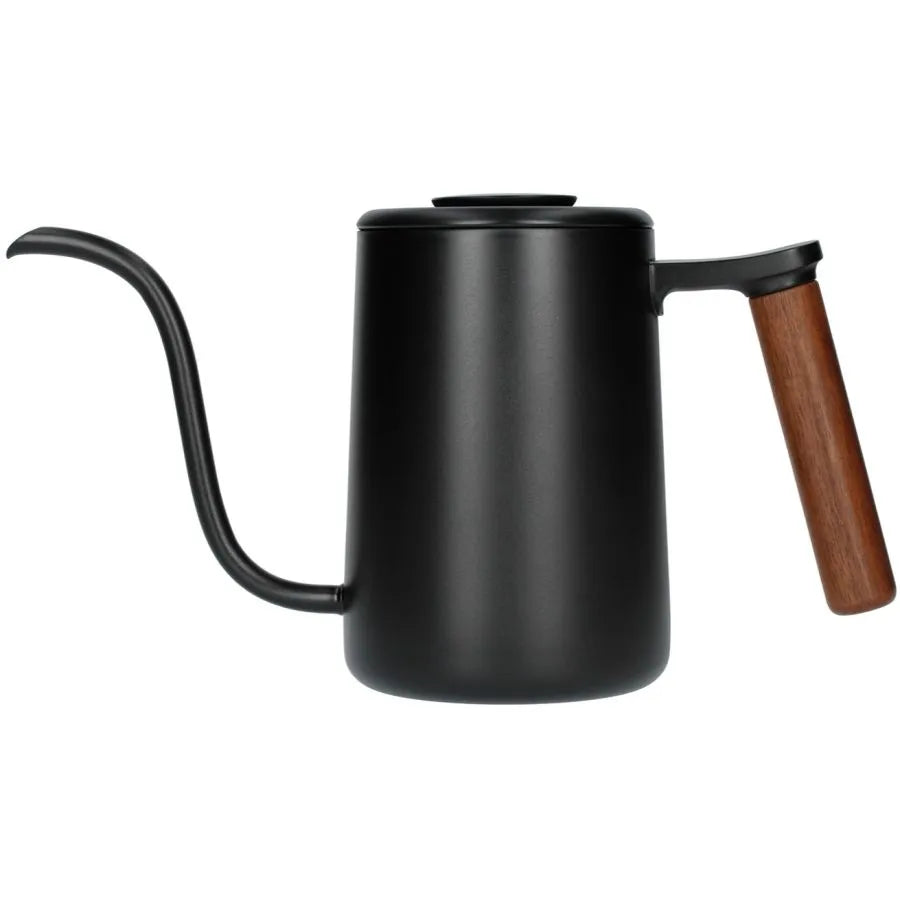 Timemore 700ml Fish Youth pour over kettle in Black 304 stainless steel with wooden handle