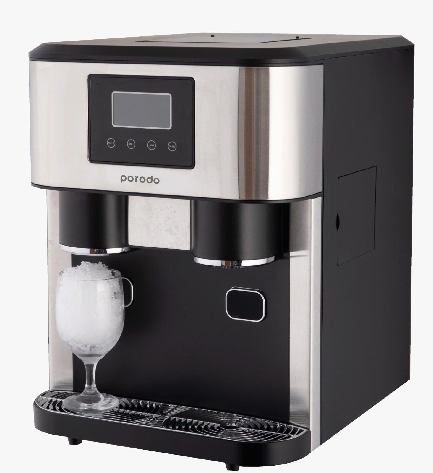 Porodo Lifestyle 3in1 Ice Maker with Crusher & Cold Water Dispenser - Black
