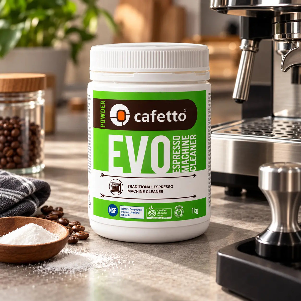 Cafetto EVO Organic Espresso Machine Cleaner, 500 g