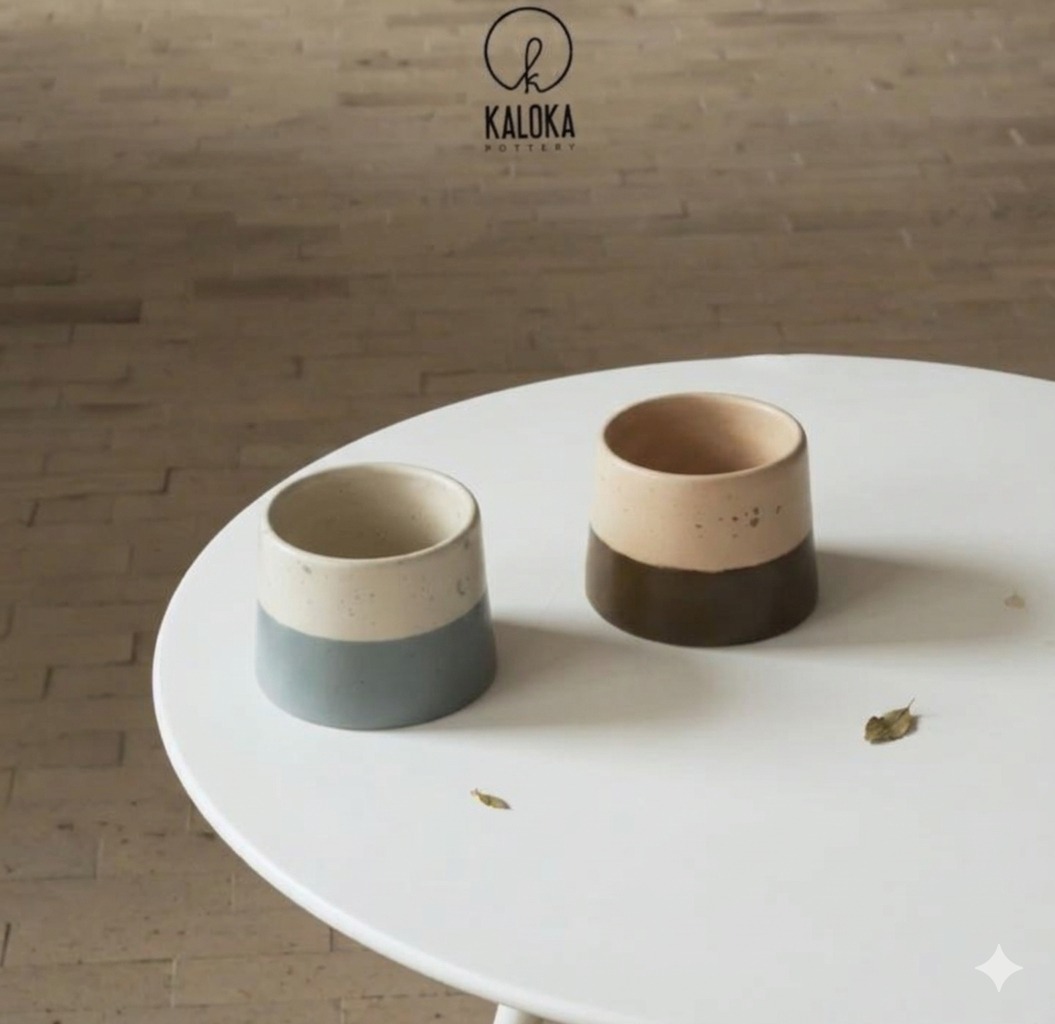 Kaloka 200ml C113 Wink Series Different Color Handmade Coffee Cups