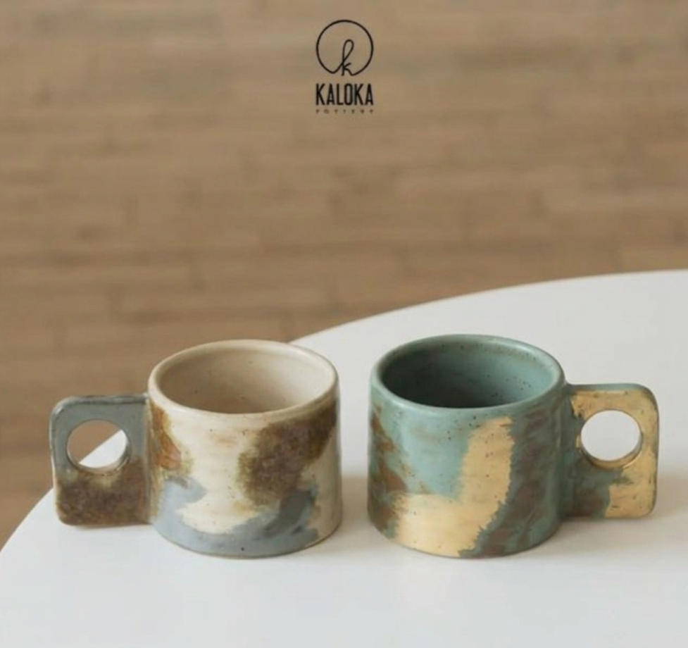 Kaloka 110ml C82 Petals Series Handmade Coffee Cup