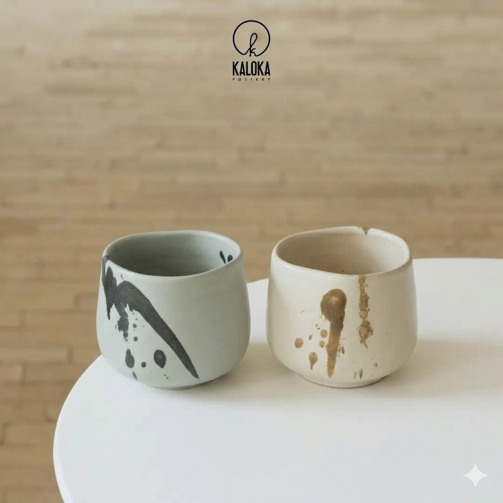 Kaloka 200ml C77 Flap Series Different Color Handmade Coffee Cup
