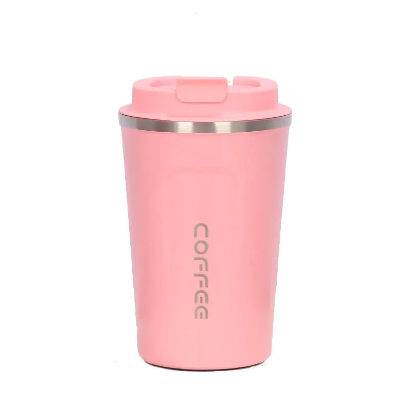 Crop 380ml Stainless Steel Coffee Mug Pink