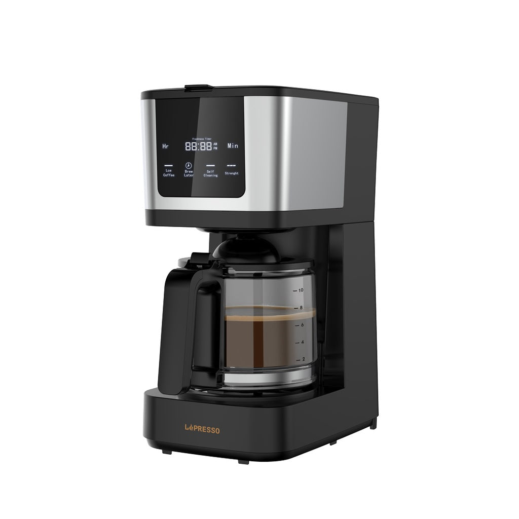 LePresso Rich Brew Coffee Machine Interactive Touch Display - Black