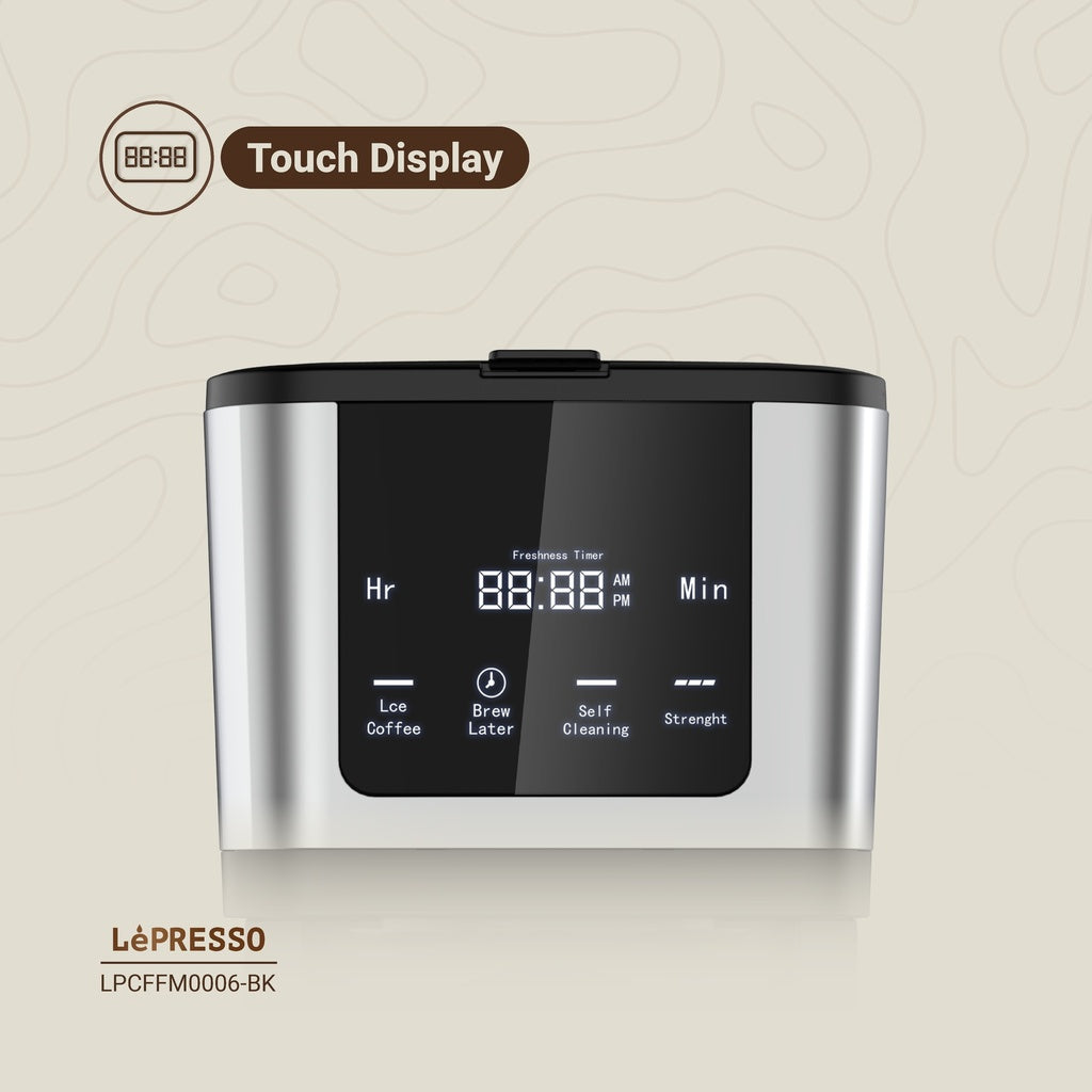 LePresso Rich Brew Coffee Machine Interactive Touch Display - Black