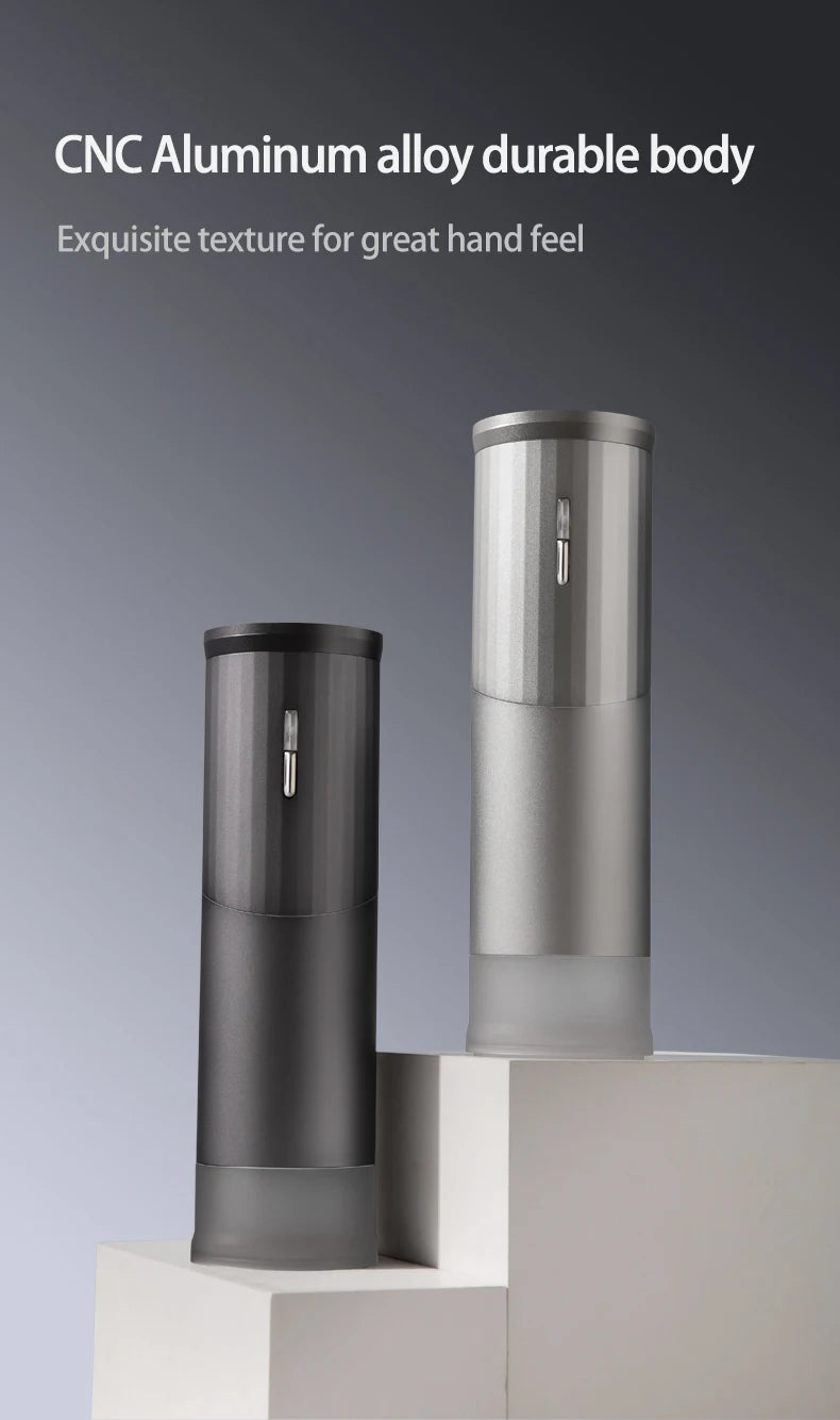 ZeroHero RUI Portable Electric Coffee Grinder Silver 25-30g aluminum alloy rechargeable