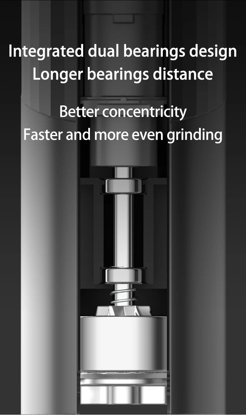 ZeroHero RUI Portable Electric Coffee Grinder Silver 25-30g aluminum alloy rechargeable