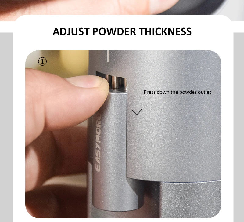 Easymore electric rechargeable coffee grinder with stainless steel blade and USB-C charging port