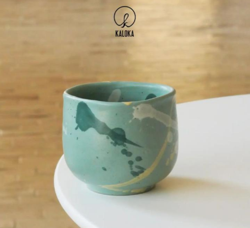 Kaloka 140ml C77 Flow Series Different Color Handmade Coffee Cup
