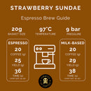 Strawberry Sundae: Espresso Milk Based 250g (Espresso)