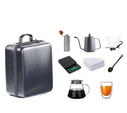 Crop V60 Coffee Travel Gift Bag 02 (Including High Quality Manual Coffee Grinder)