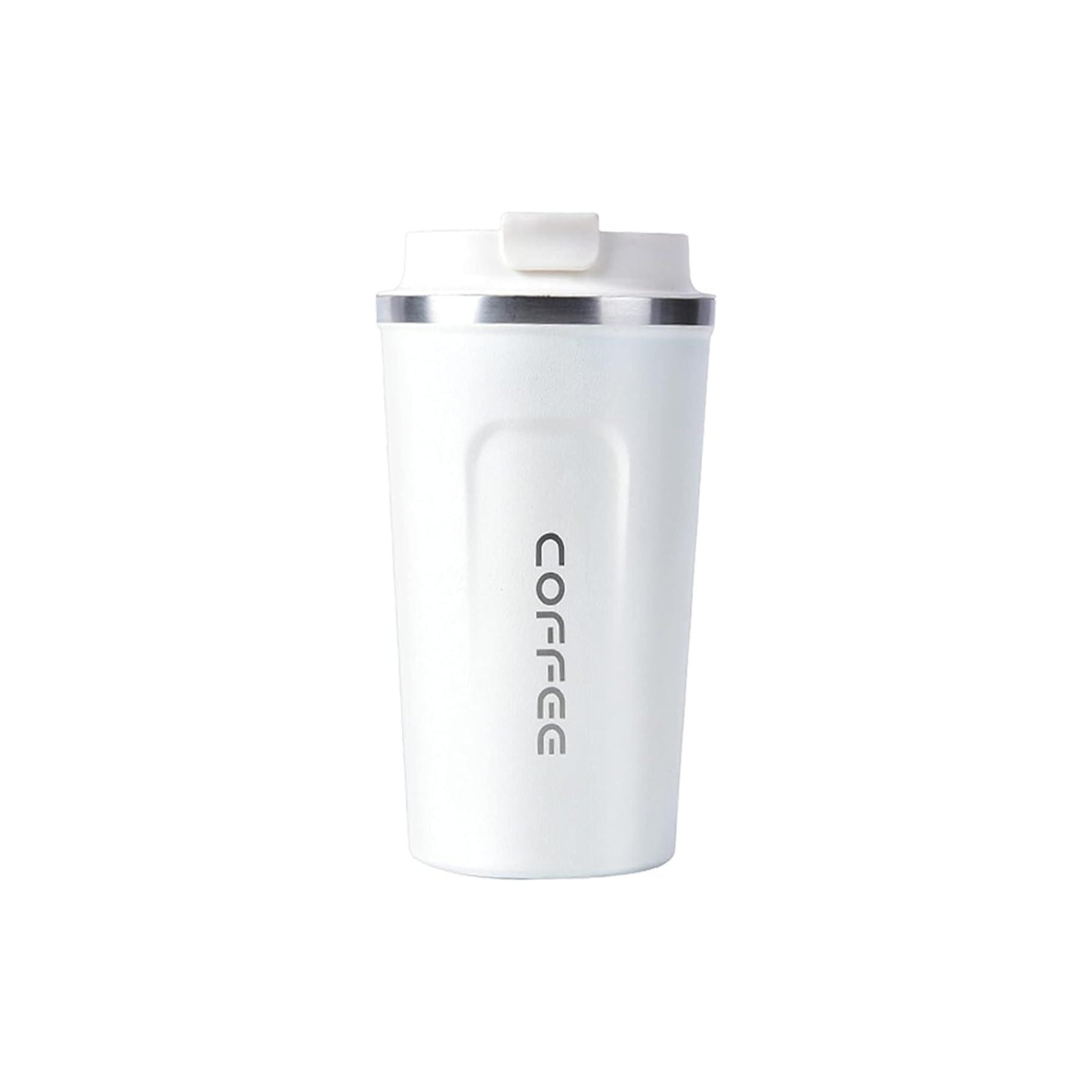 Crop 500ml Stainless Steel Coffee Mug White