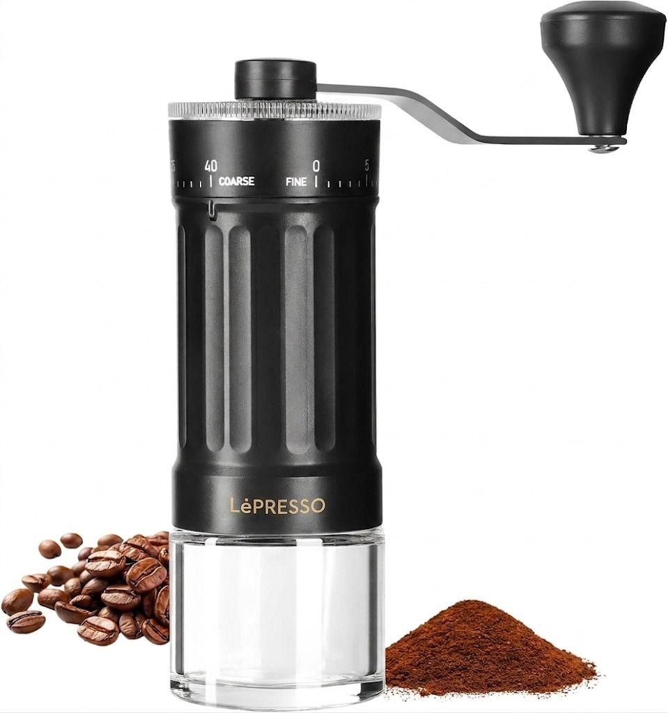 Lepresso Caffètradizione Manual Coffee Grinder Stainless Steel Burr