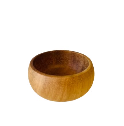 Crop Acacia Wood Cupping Bowl