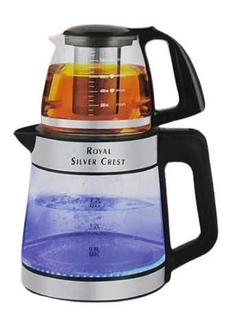 Royal Silver Crest Electric Heat Kettle for Water Boil / Coffee & Tea  Heating Electric Kettle (2 L, Silver)