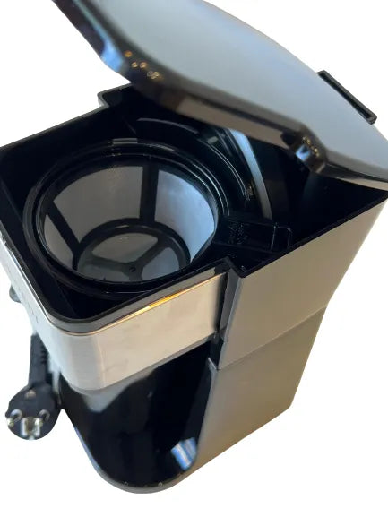 Skoedi single cup coffee maker compact space saving design with reusable filter and travel mug compatibility