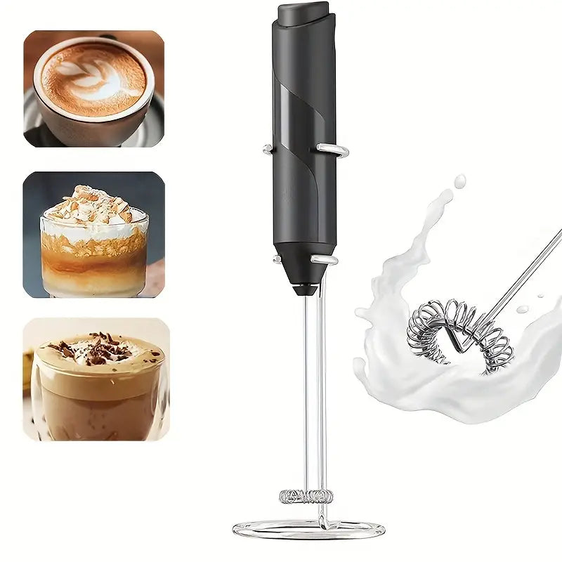 Crop Handheld electrical milk frother