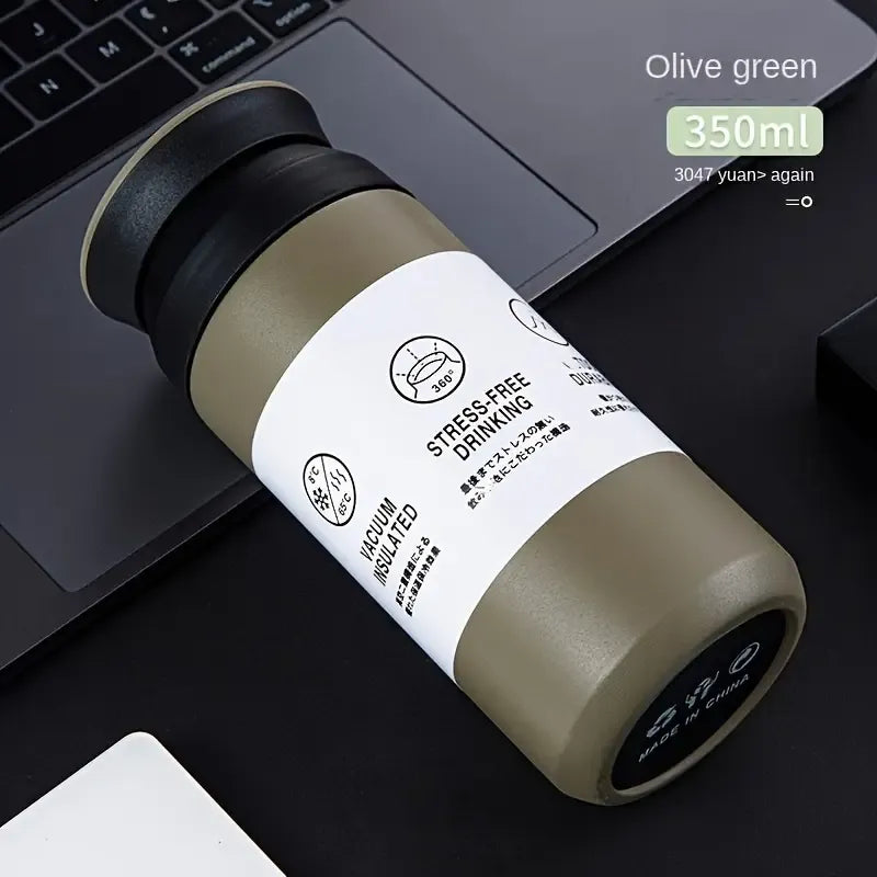 Crop 350ml Mug Black – minimal everyday coffee cup, 350ml capacity