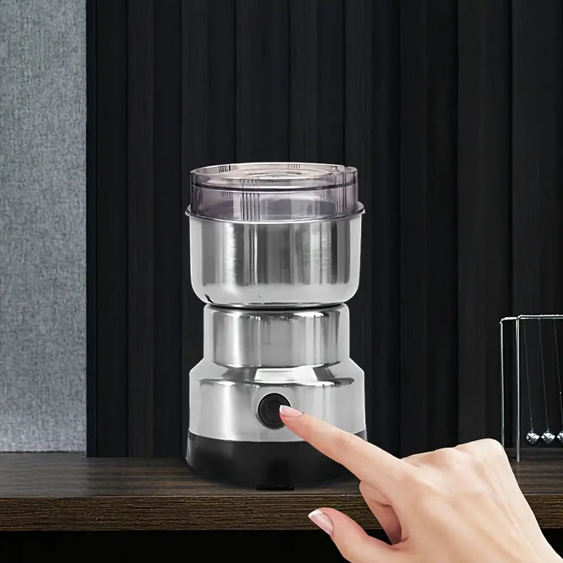 Royal Silver Crest 300W stainless steel electric coffee grinder with one button switch