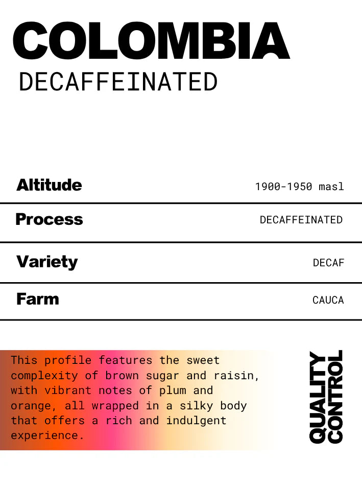 Colombia Decaf 270g (Filter)