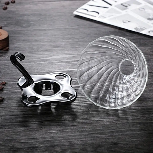 Crop V60 Dripper Heat-Resistant Glass Model: 02