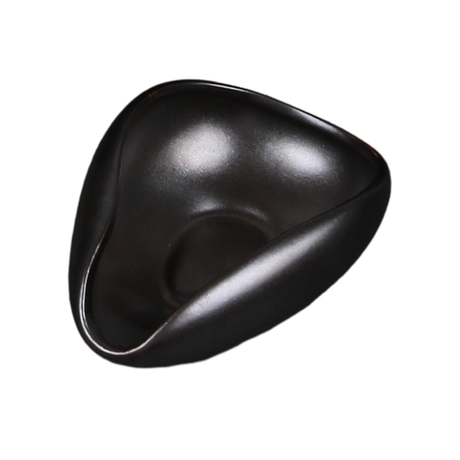 Crop Ceramic Dosing Cup Black – triangle shape, ceramic, espresso station accessory