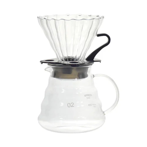 rop V60 Glass Server 02 – pour-over coffee server, clear glass
